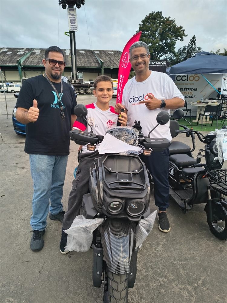 Entrega de moto elétrica Ciccloo