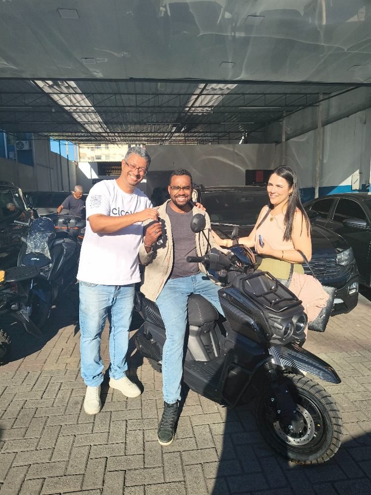 Entrega de moto elétrica Ciccloo